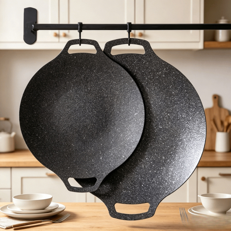 Cast Iron Tetsubin - Portable Nonstick Frying Pan Outdoor Camping