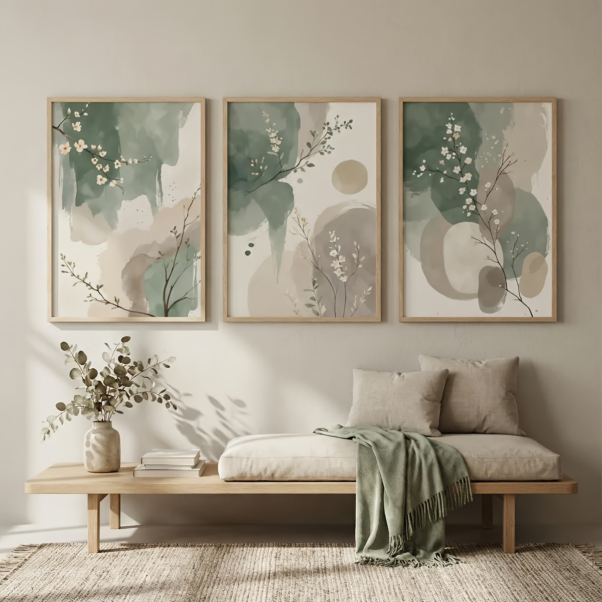 3pcs Japanese-Style Plant Canv - Japanese Lifestyle ulasan dan harga