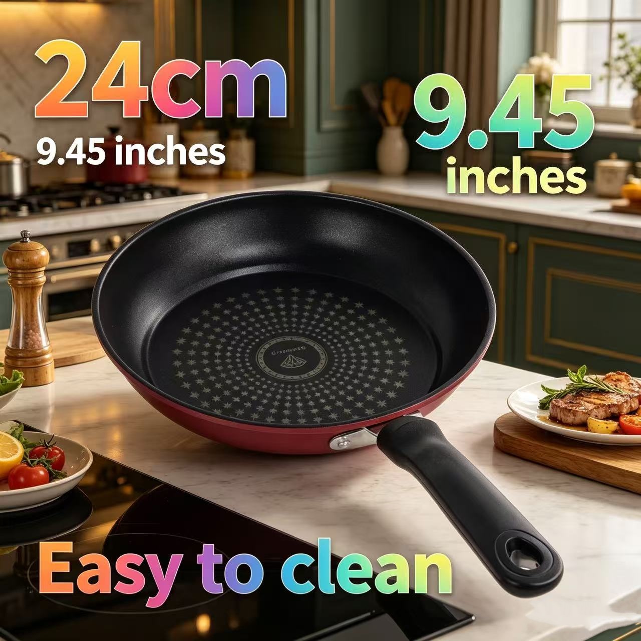 Premium Granite Non Stick Fryi - Cast Iron Tetsubin ulasan dan harga