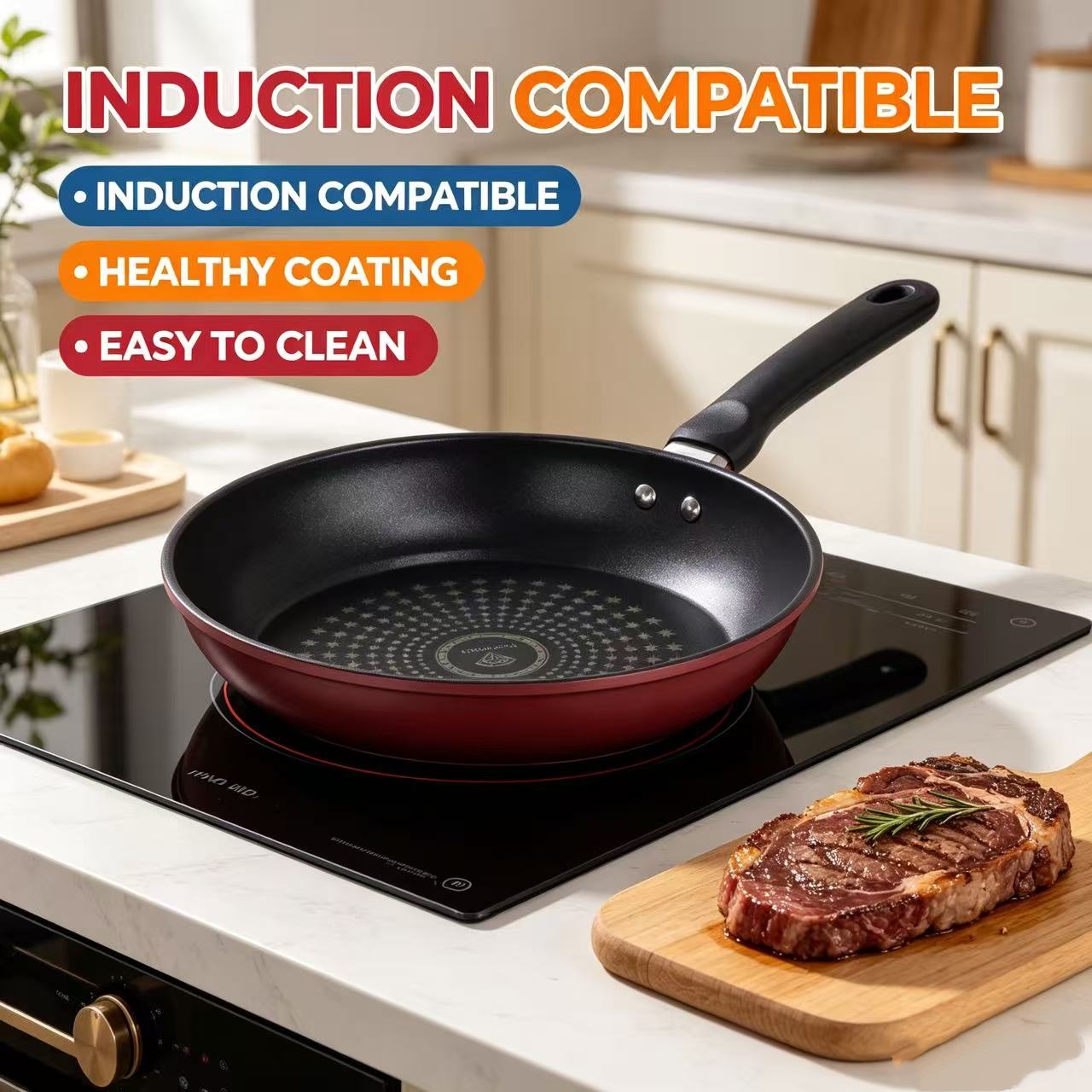 Premium Granite Non Stick Fryi - Cast Iron Tetsubin ulasan dan harga