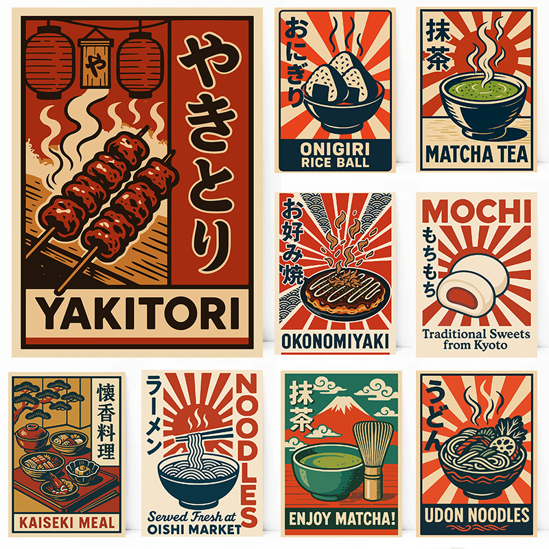 Vintage Style Japanese Food Po - Japanese Lifestyle And Food ulasan dan harga