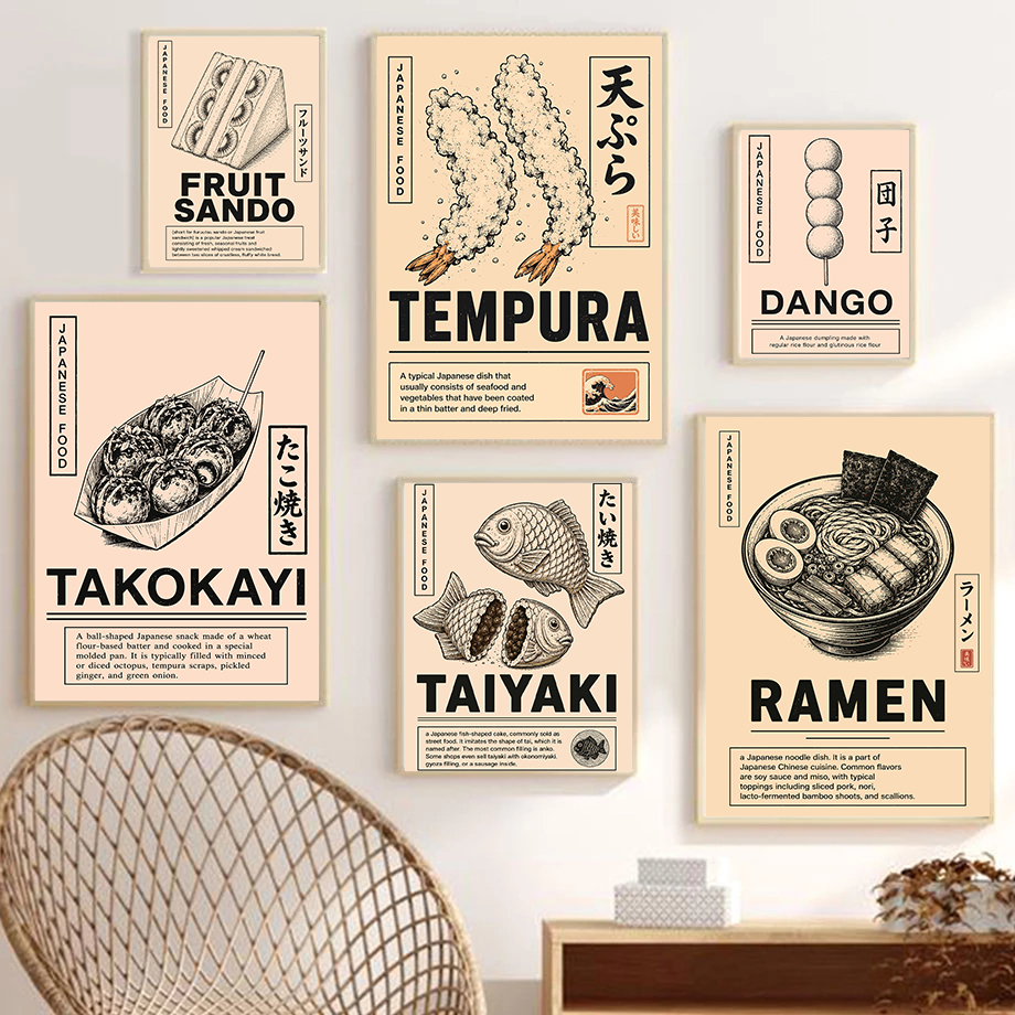 Japanese Street Food Poster Vi - Japanese Lifestyle And Food ulasan dan harga