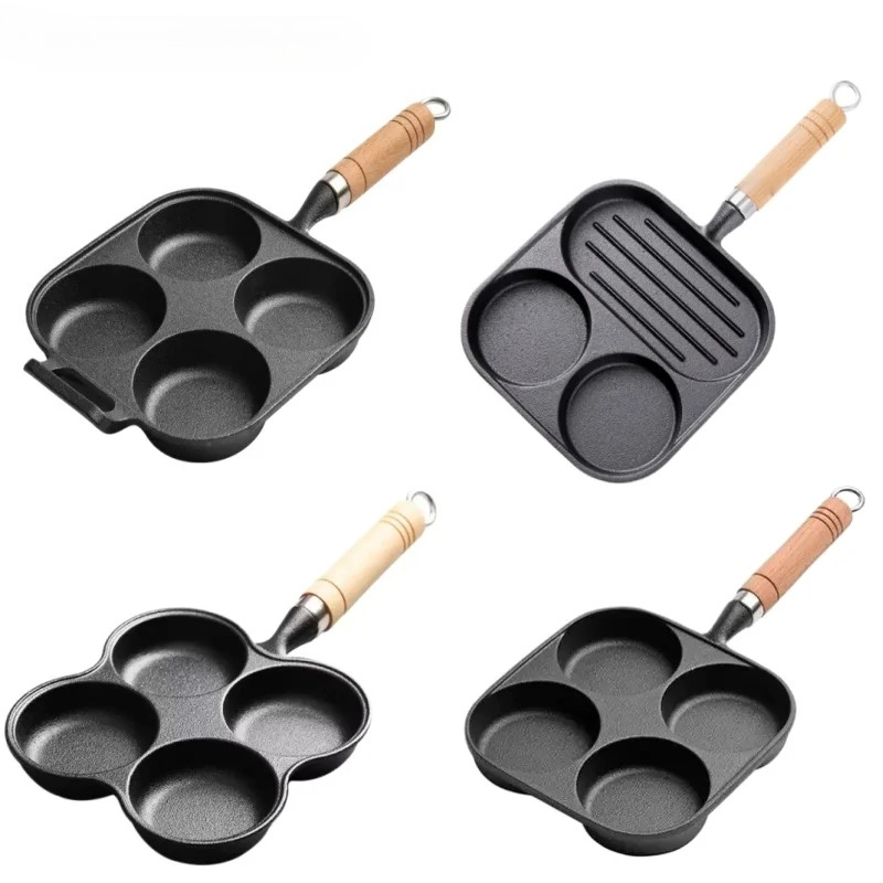 JUSTINLAU 2/4-Hole Omelette Po - Cast Iron Tetsubin ulasan dan harga
