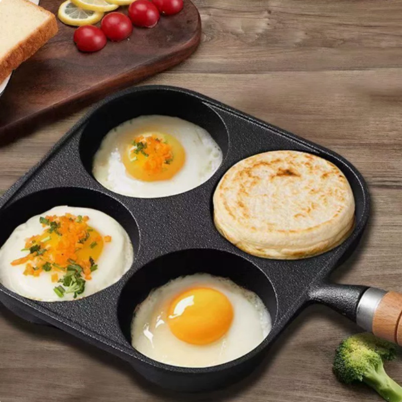 JUSTINLAU 2/4-Hole Omelette Po - Cast Iron Tetsubin ulasan dan harga